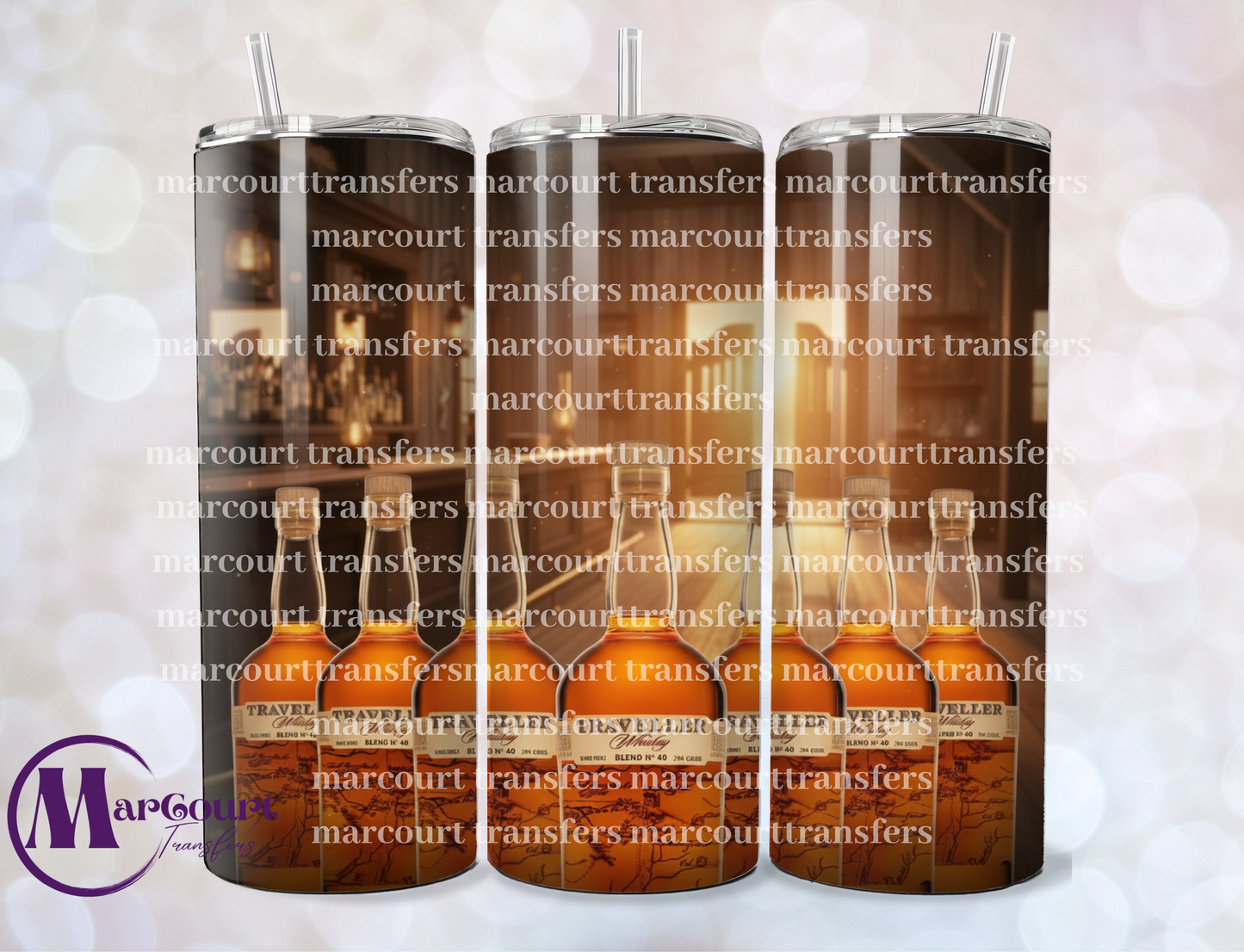 TRAVELLER WHISKEY-20 OZ-UV DTF CUP WRAP