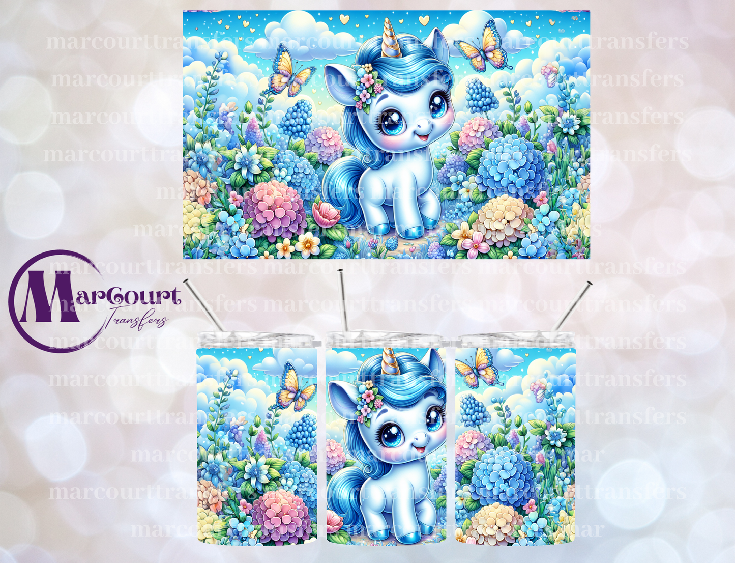 UNICORN 3-12 OZ TUMBLER SUBLIMATION