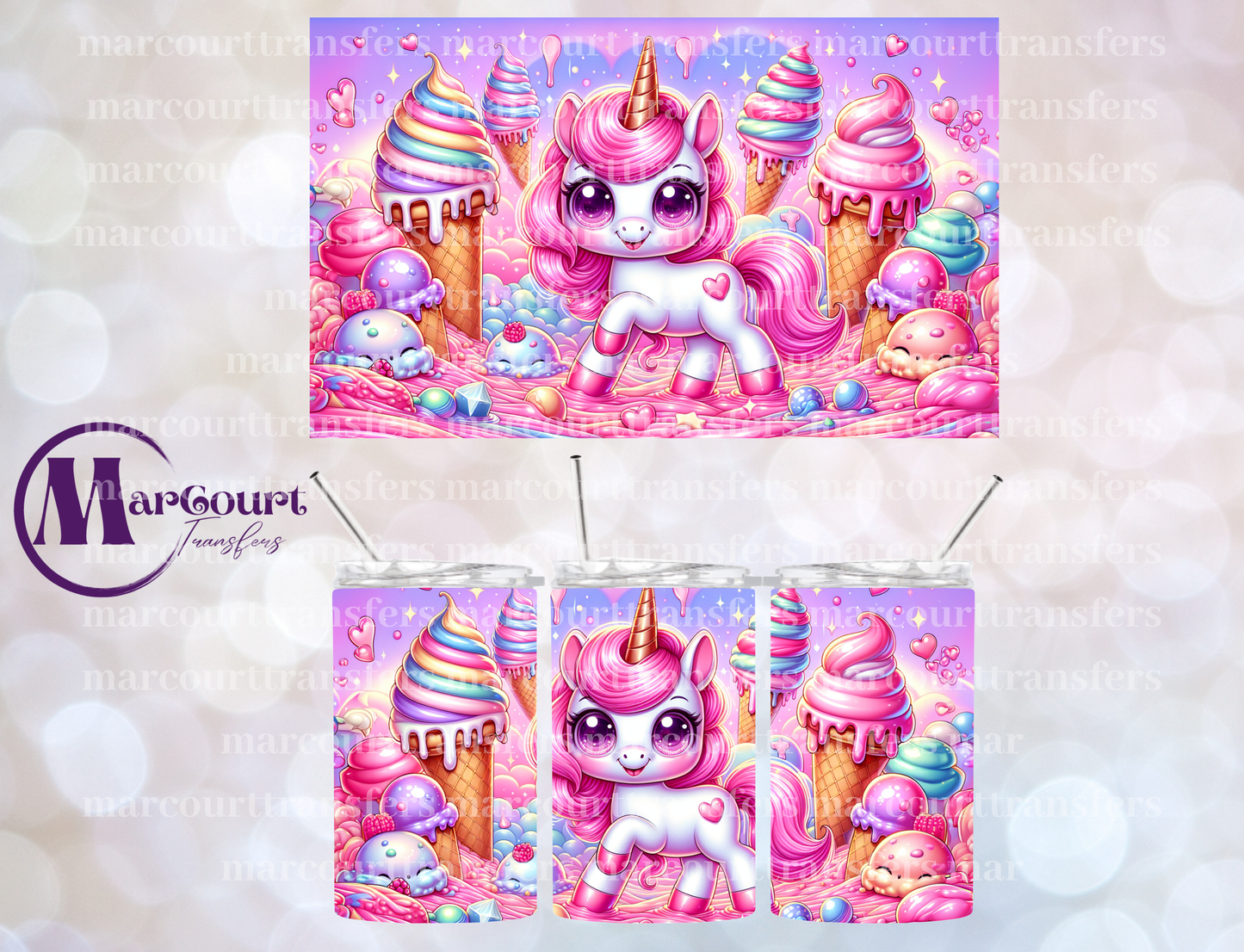 UNICORN 6-12 OZ TUMBLER SUBLIMATION