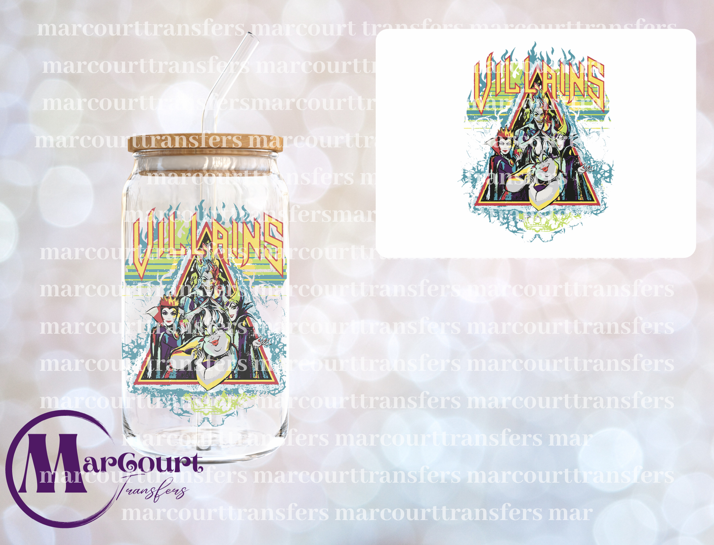 VILLAINS ROCK STYLE-DECAL-UV DTF CUP WRAP