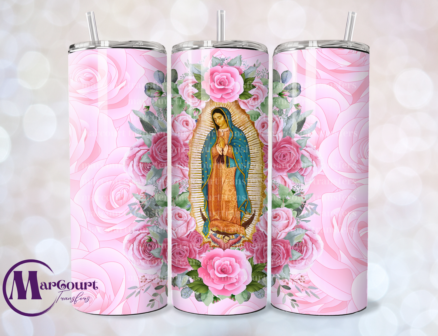 VINTAGE GUADALUPE-SKINNY TUMBLER TRANSFER (SUBLIMATION)