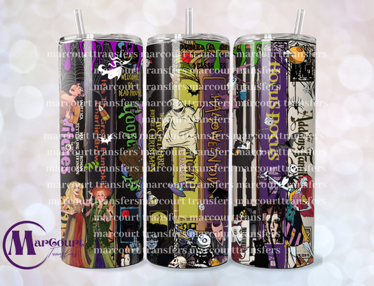 VINTAGE HALLOWEEN MOVIES-20 OZ-UV DTF CUP WRAP