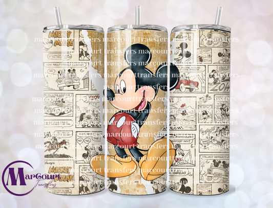 VINTAGE MICKEY-20 OZ-UV DTF CUP WRAP