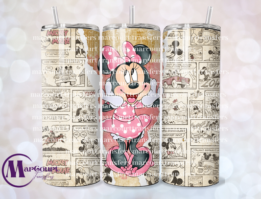 VINTAGE MINNIE-20 OZ-UV DTF CUP WRAP