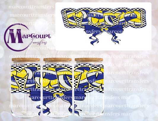 VOLLEYBALL MAMA 1 BOW-16 0Z-UV DTF CUP WRAP