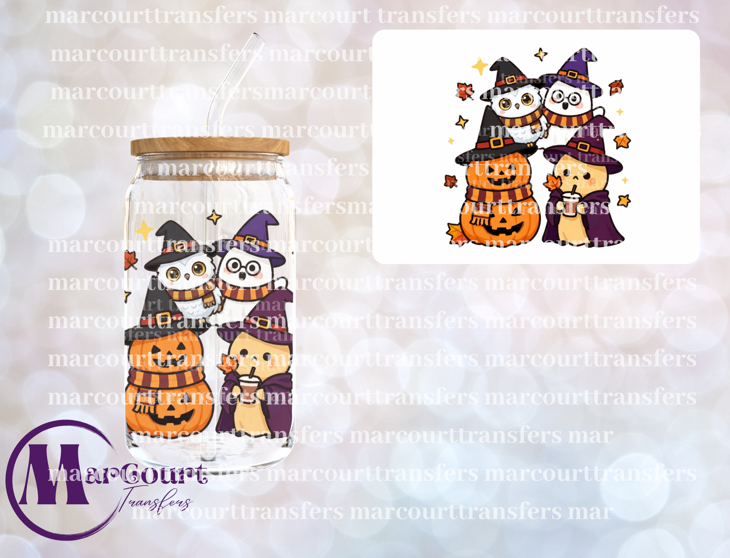 WIZARDLY FALL-UV DTF CUP WRAP