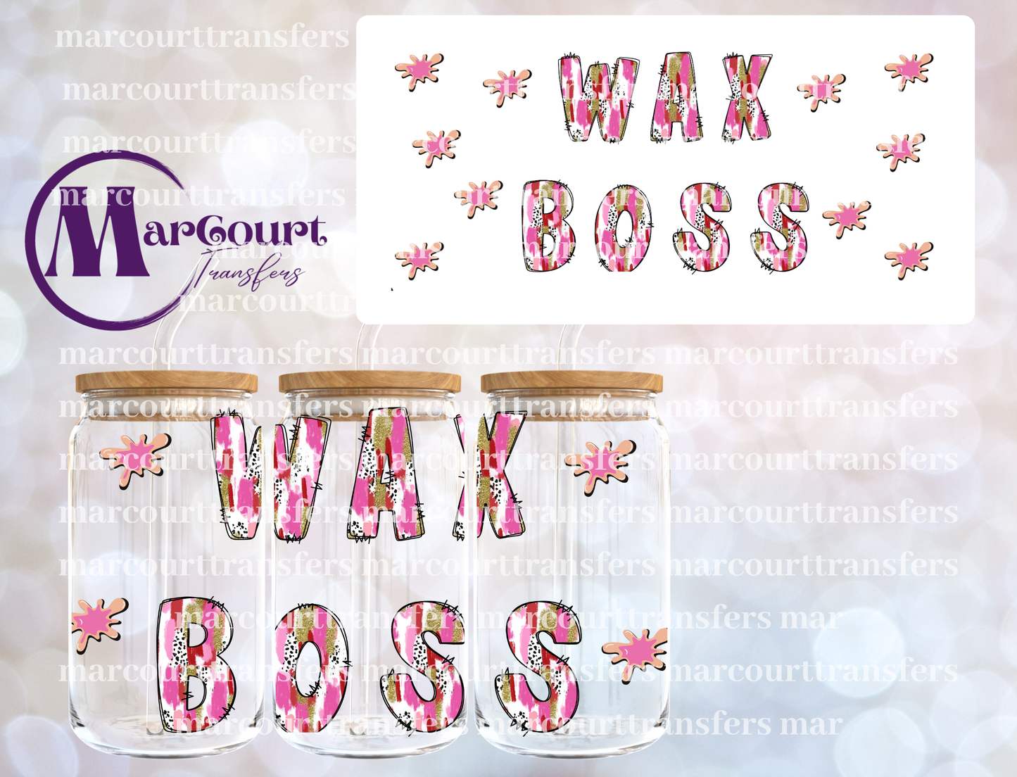 WAX BOSS-16 0Z-UV DTF CUP WRAP
