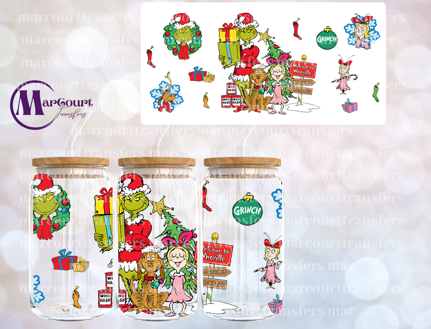 WELCOME TO WHOVILLE-16 0Z-UV DTF CUP WRAP