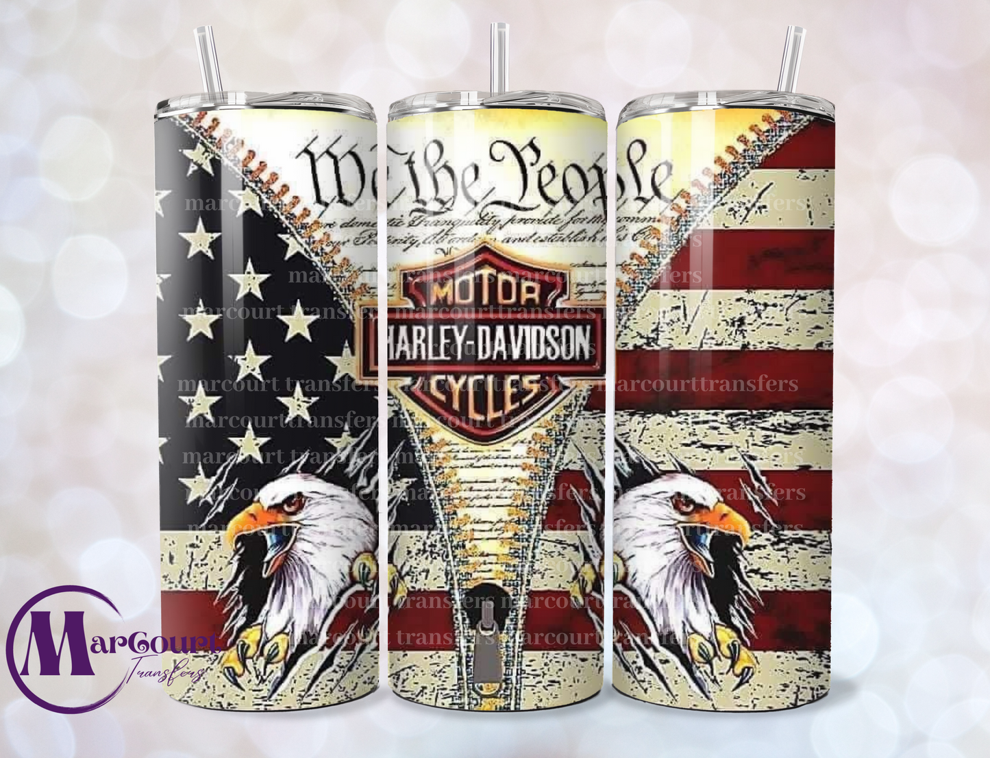 HARLEY DAVIDSON WE THE PEOPLE-SKINNY TUMBLER TRANSFER