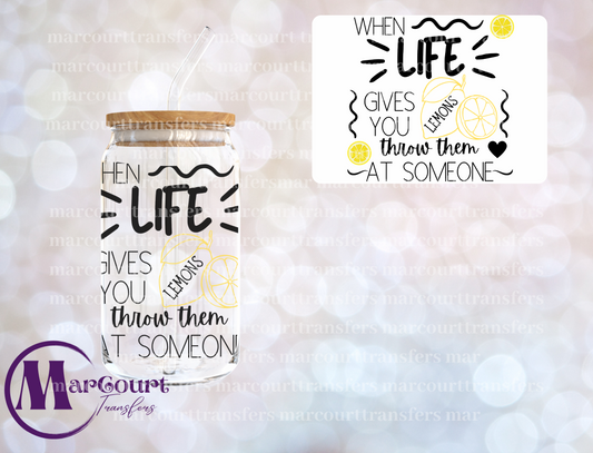 WHEN LIFE GIVES YOU LEMONS-DECAL-UV DTF CUP WRAP