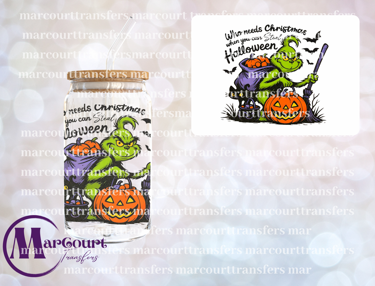 WHO NEEDS CHRISTMAS WHEN YOU CAN STEAL HALLOWEEN-UV DTF CUP WRAP