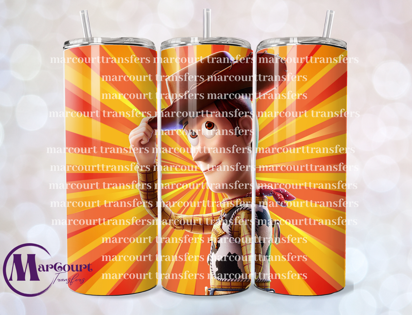 WOODY-SKINNY TUMBLER TRANSFER