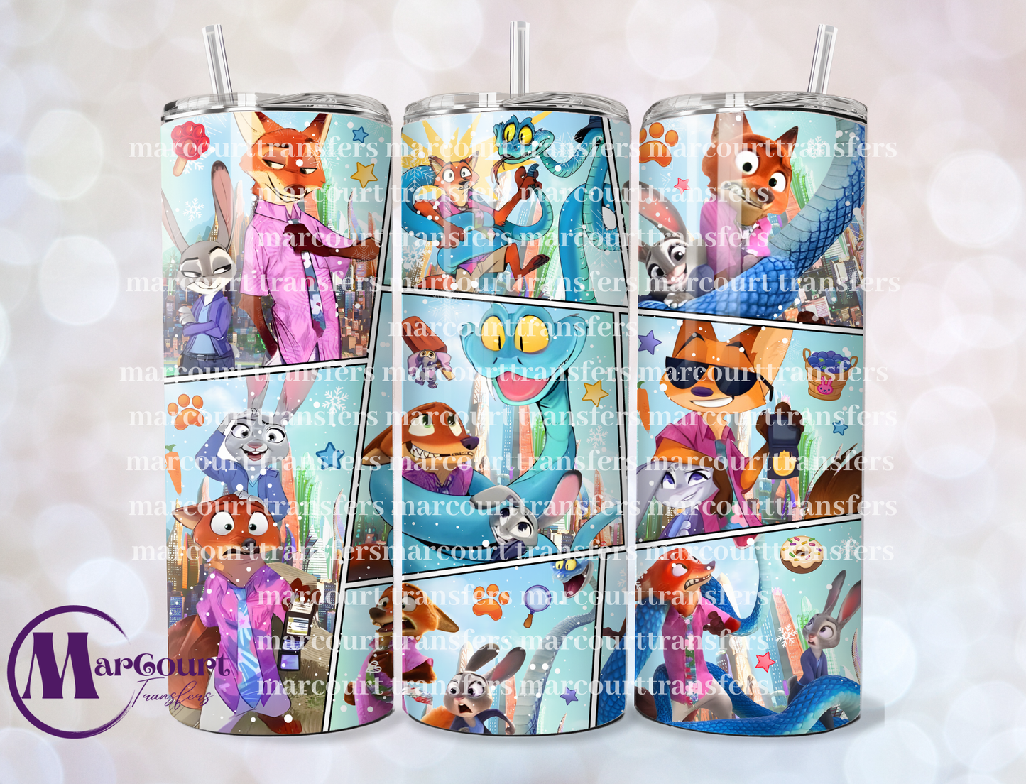 ZOOTOPIA-20 OZ-UV DTF CUP WRAP