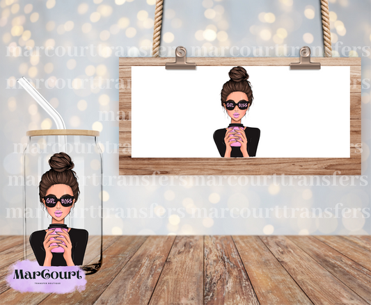 GIRL BOSS2- DECAL-UV DTF CUP WRAP