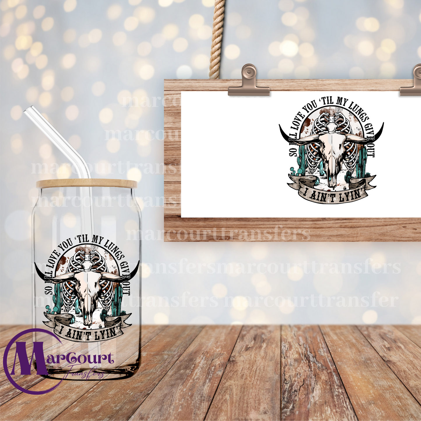 SO I'LL LOVE YOU TIL MY LUNGS GIVE OUT- DECAL-UV DTF CUP WRAP