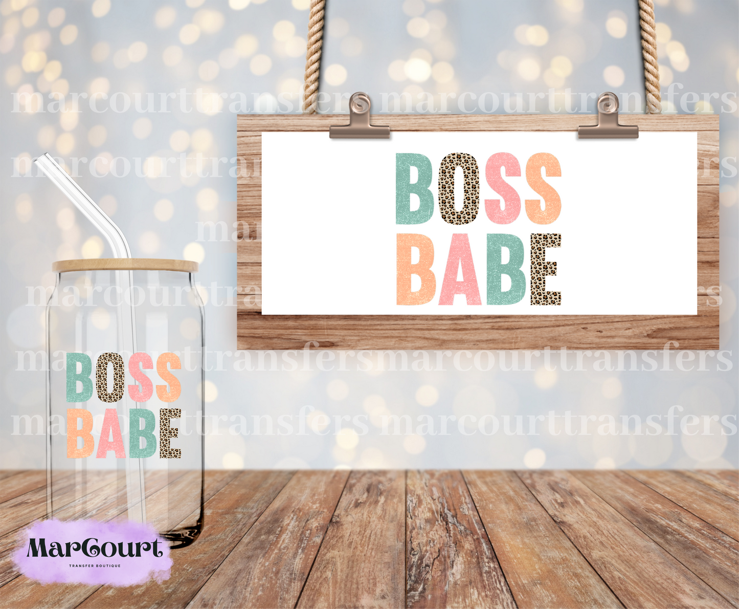 BOSS BABE- DECAL-UV DTF CUP WRAP