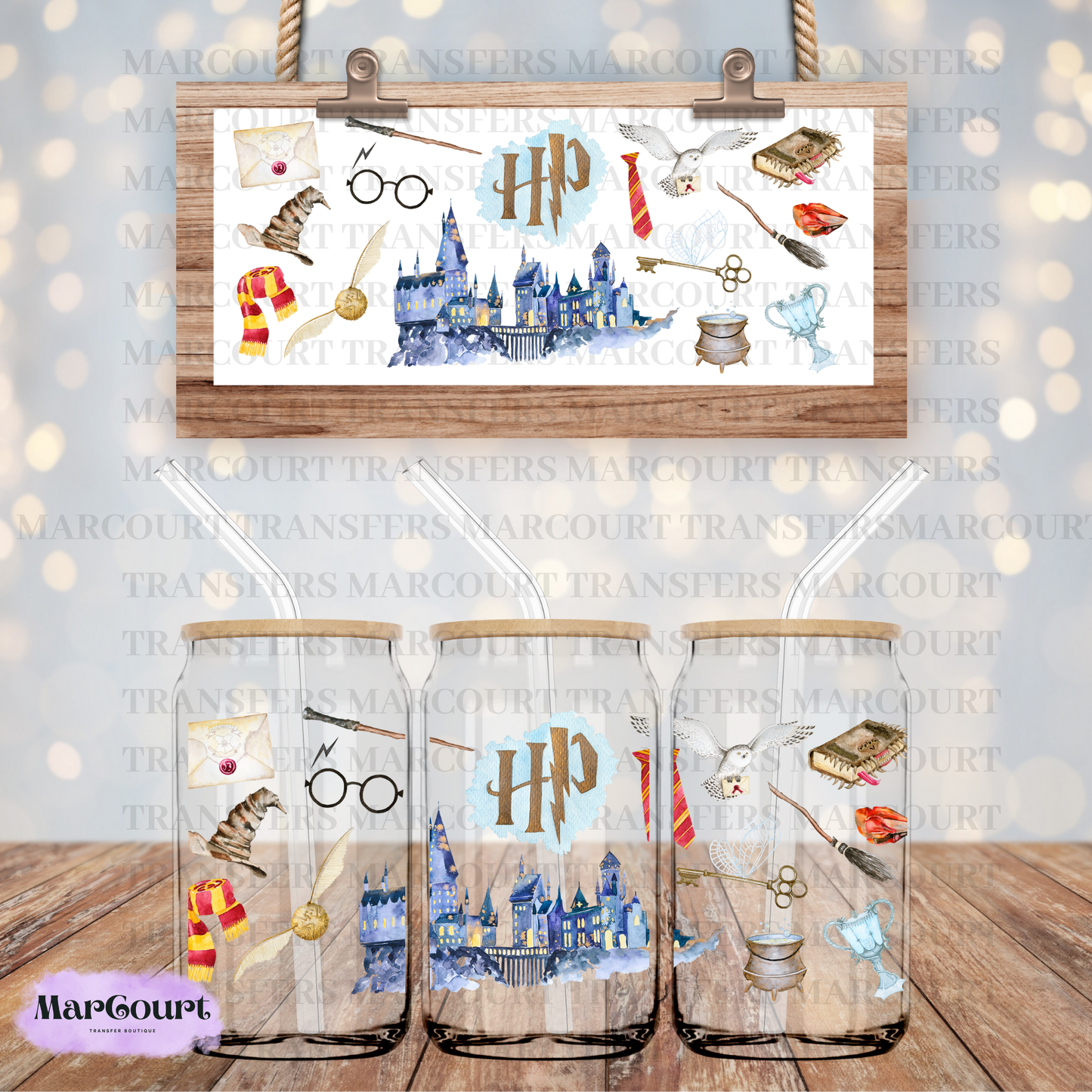 HARRY POTTER-16 OZ-UV DTF CUP WRAP