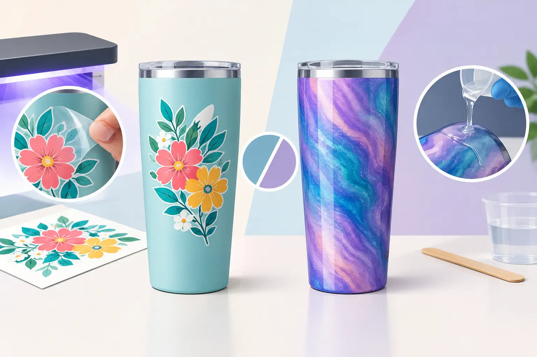 UV Decals Versus Epoxy for Custom Tumblers