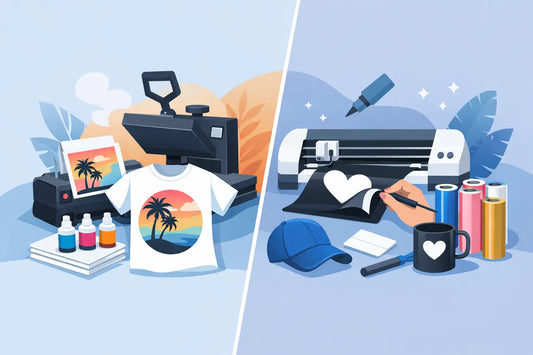 Sublimation Versus Vinyl for Custom Sellers
