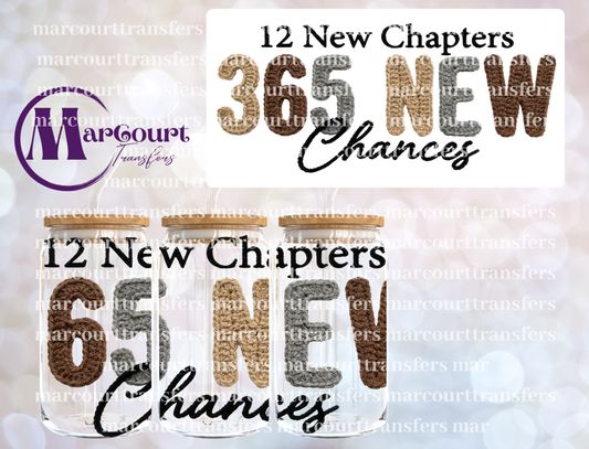 12 NEW CHAPTERS-16 0Z-UV DTF CUP WRAP