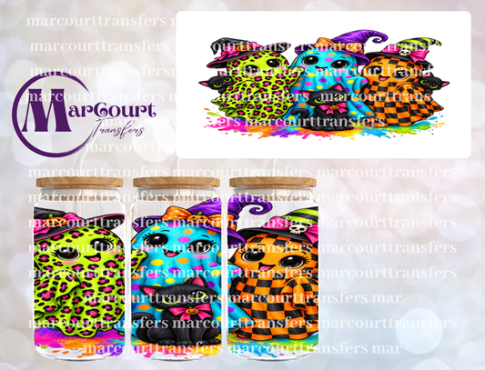 3 GHOSTS NEON-16 0Z-UV DTF CUP WRAP