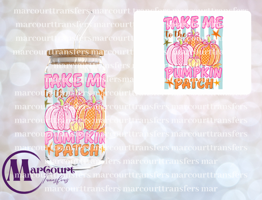 TAKE ME TO THE PUMPKIN PATCH PINK-UV DTF CUP WRAP
