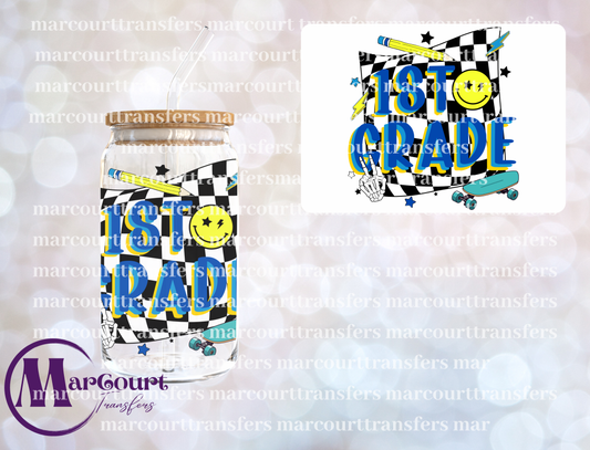 1ST GRADE CHECKERED-UV DTF CUP WRAP