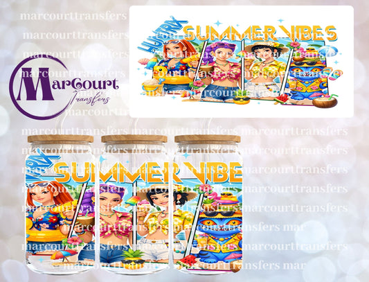 K POP SUMMER VIBES-16 0Z-UV DTF CUP WRAP
