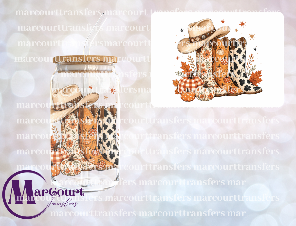 FALL BOOTS-UV DTF CUP WRAP