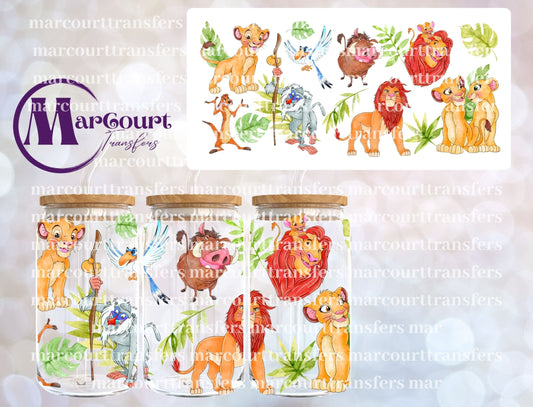 LION KING WRAP 2-16 0Z-UV DTF CUP WRAP