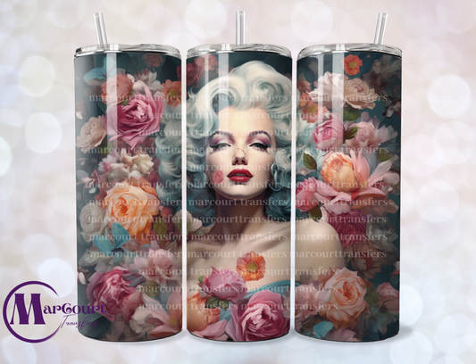 3D MARILYN MONROE-SKINNY TUMBLER TRANSFER