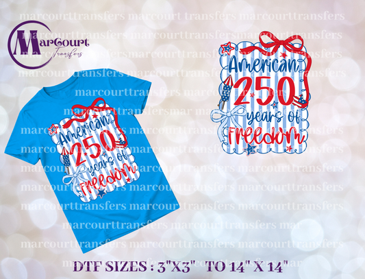DTF-4TH OF JULY AMERICAN 250