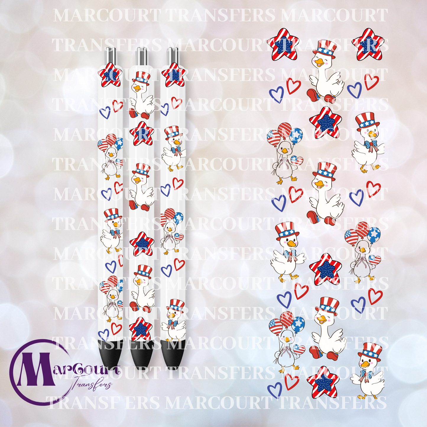 4TH OF JULY GOOSE-UV PEN WRAP