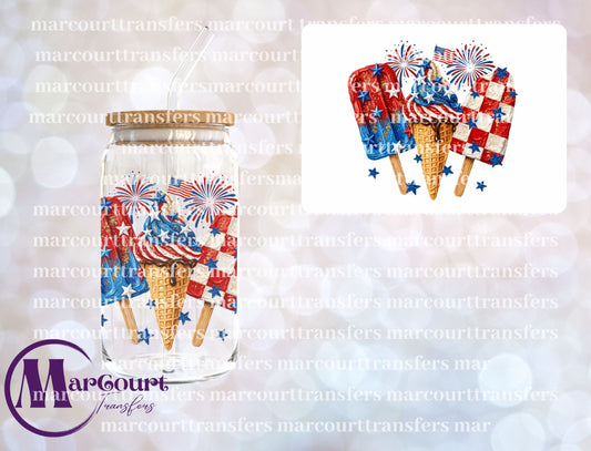 4TH OF JULY POPSICLES-UV DTF CUP WRAP