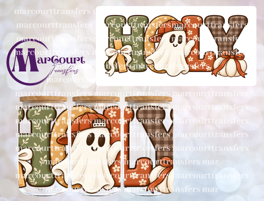 HOLY GHOST-16 0Z-UV DTF CUP WRAP