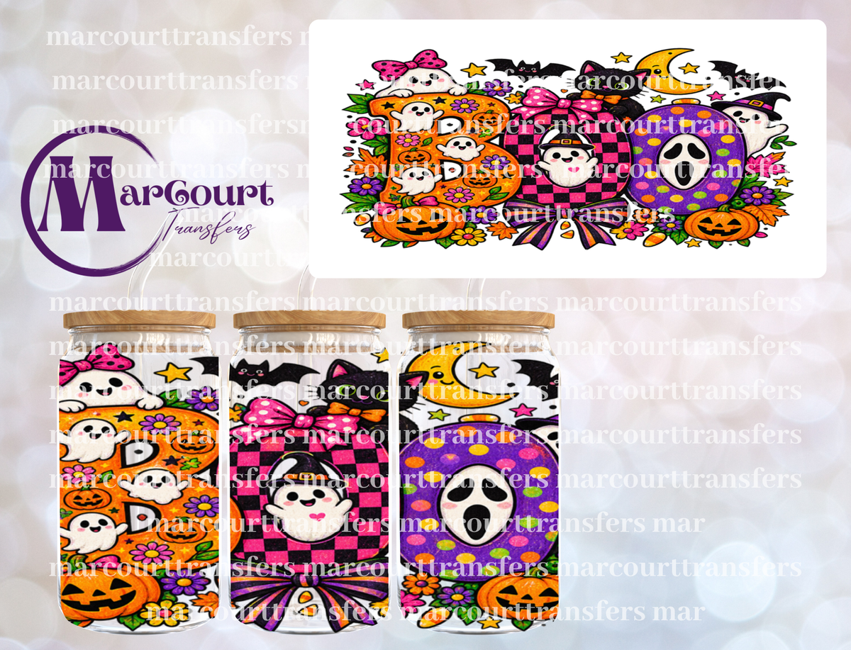 BOO GHOSTFACE-16 0Z-UV DTF CUP WRAP
