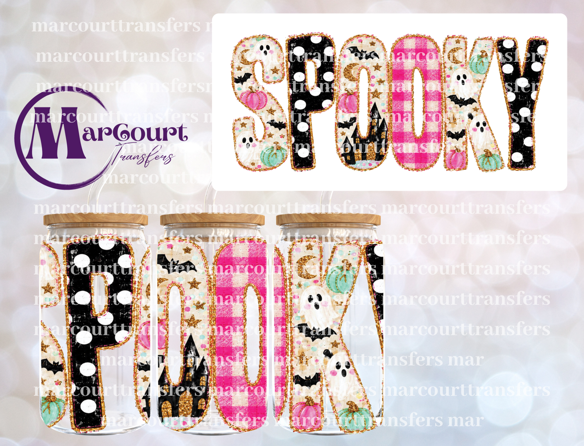 SPOOKY POLKA DOTS-16 0Z-UV DTF CUP WRAP