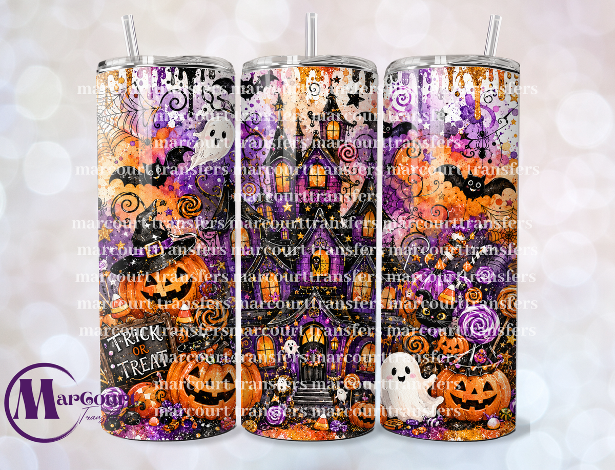 TRICK OR TREAT HALLOWEEN-20 OZ-UV DTF CUP WRAP