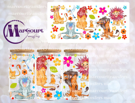 LION KING WRAP 1-16 0Z-UV DTF CUP WRAP