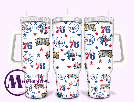76ERS-40 0Z-UV DTF CUP WRAP