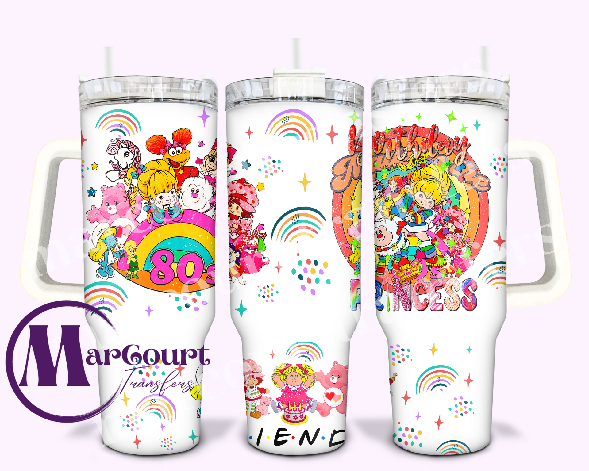 80S FRIENDS-40 0Z-UV DTF CUP WRAP – MarCourt Transfers