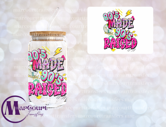 80S MADE 90S RAISED-DECAL-UV DTF CUP WRAP