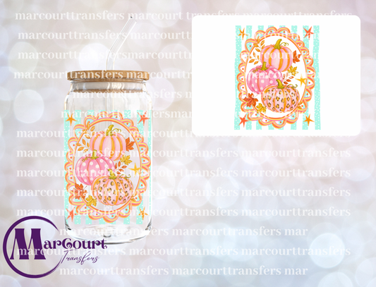 STACKED PUMPKINS FRAMED-UV DTF CUP WRAP