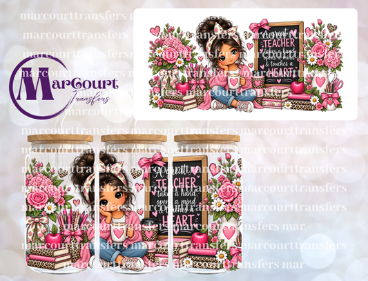 A GREAT TEACHER-16 0Z-UV DTF CUP WRAP