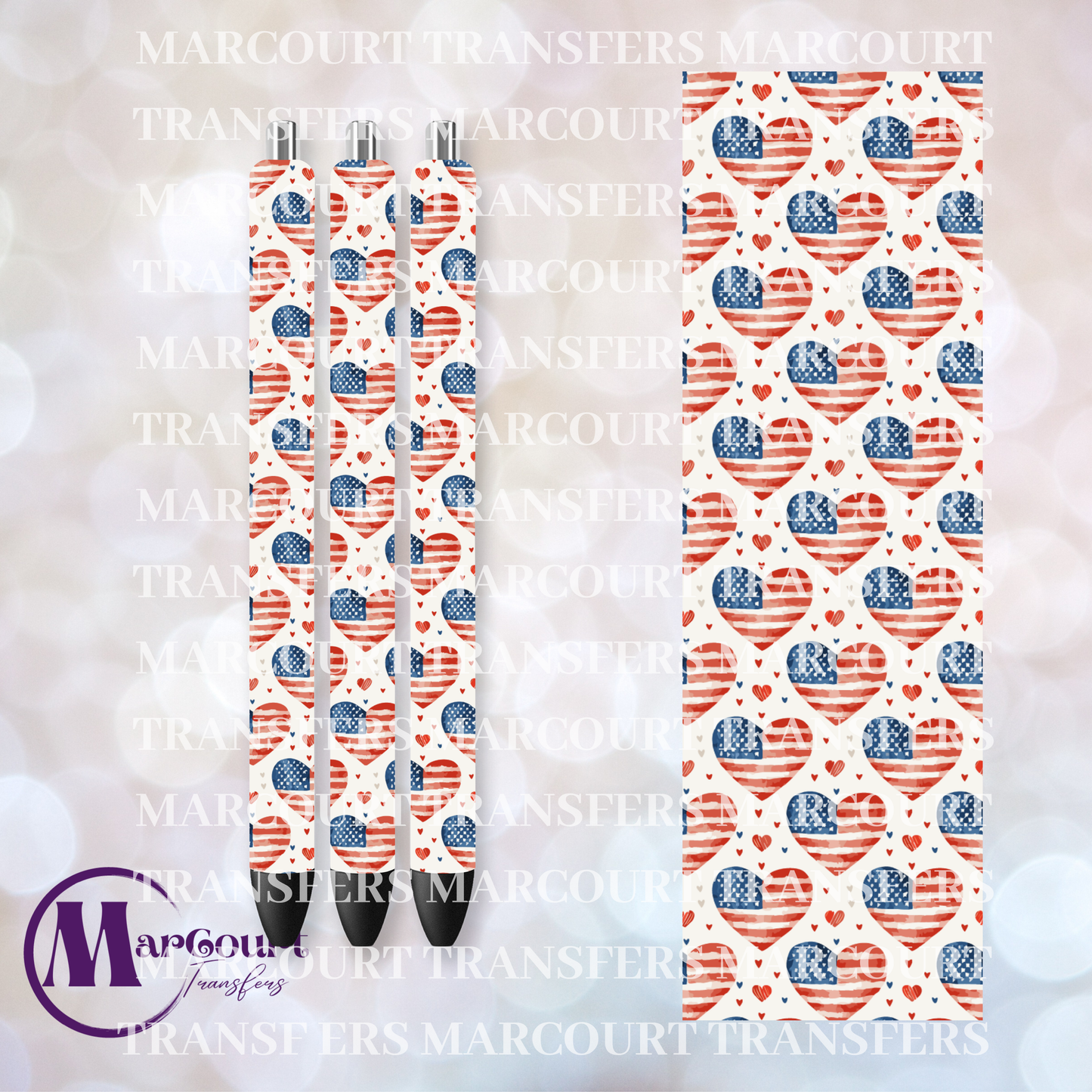 AMERICAN HEARTS PEN-UV PEN WRAP