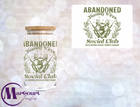 ABANDONED HUNTING WIVES SOCIAL CLUB-DECAL-UV DTF CUP WRAP