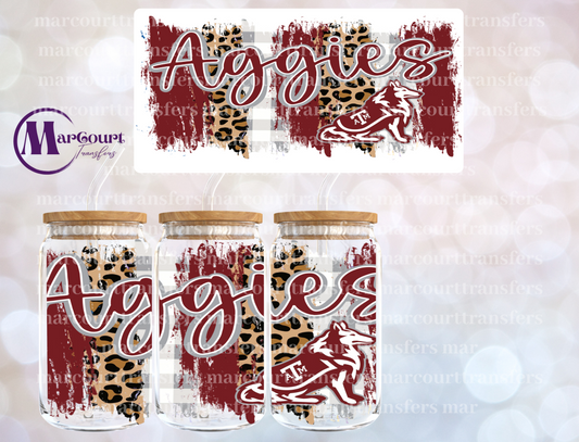 TEXAS A&M AGGIES-16 0Z-UV DTF CUP WRAP