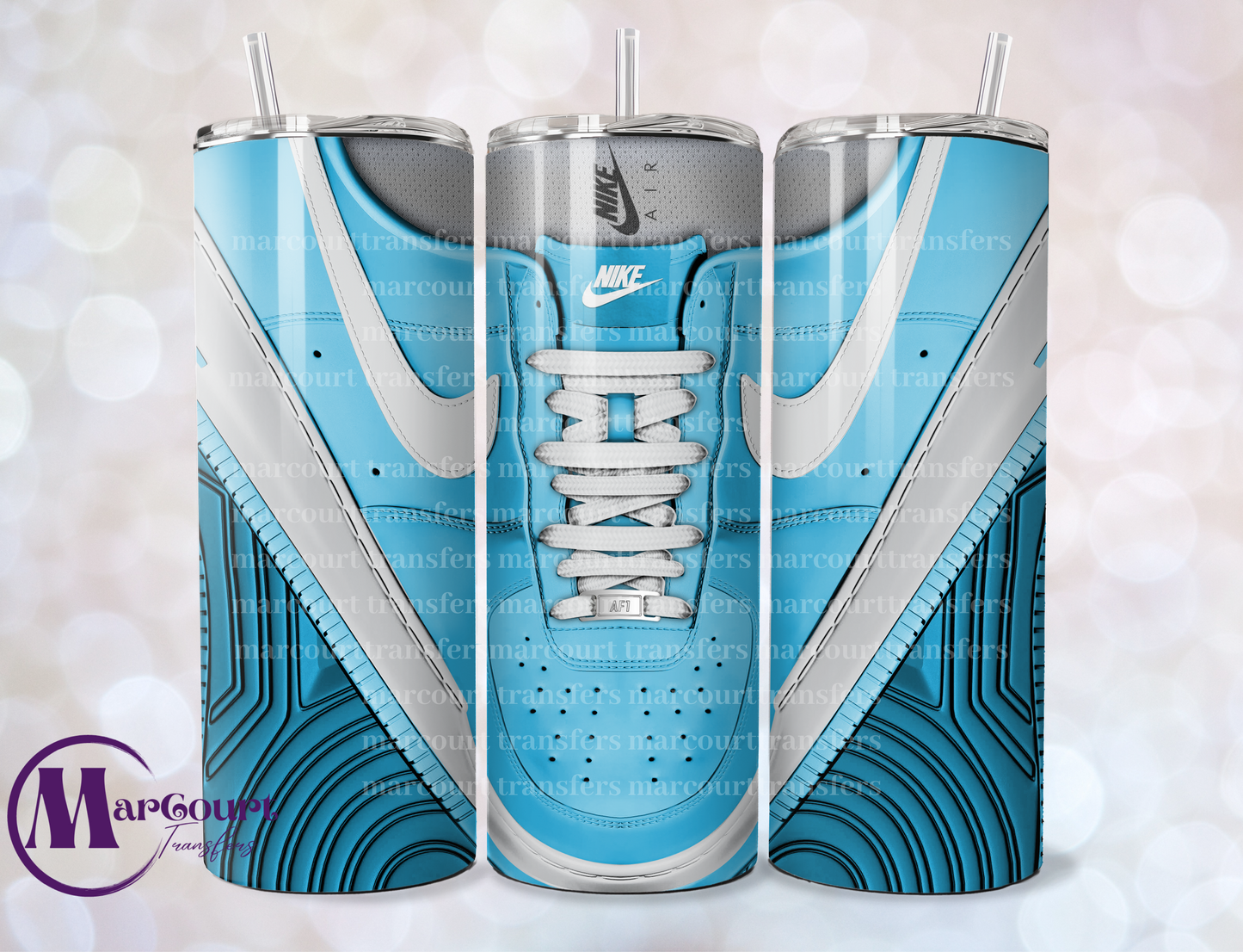 AIR FORCE 1 BABY BLUE-20 0Z-UV DTF CUP WRAP