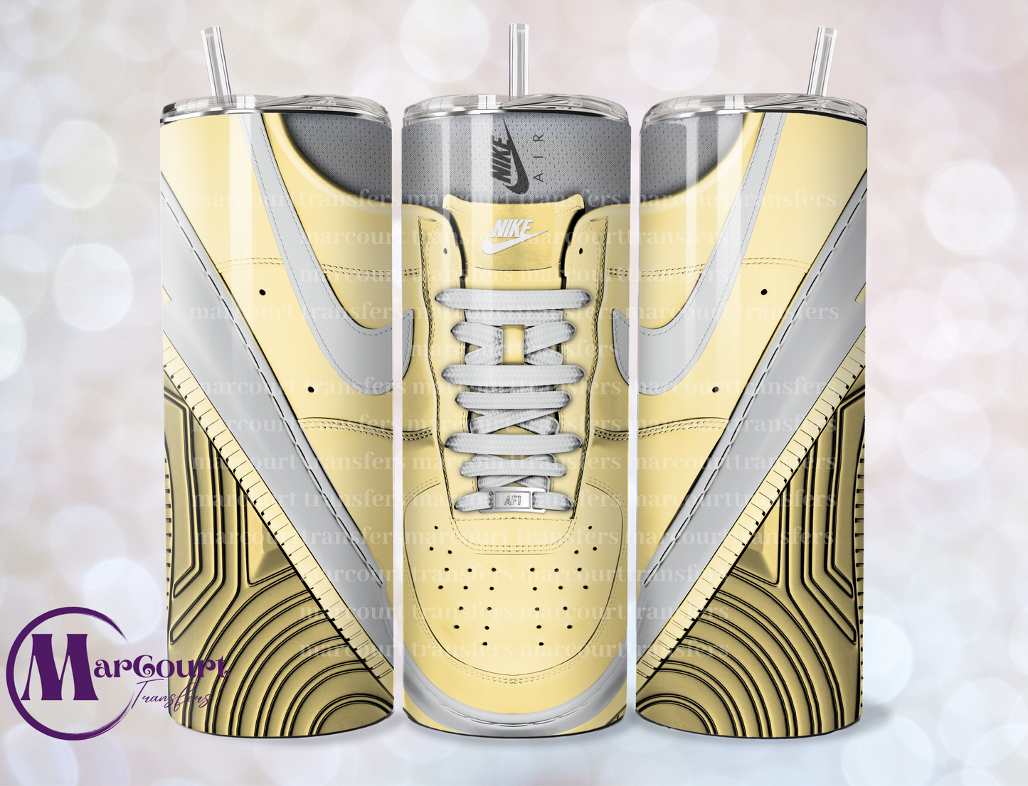 AIR FORCE 1 BLUSH -20 0Z-UV DTF CUP WRAP