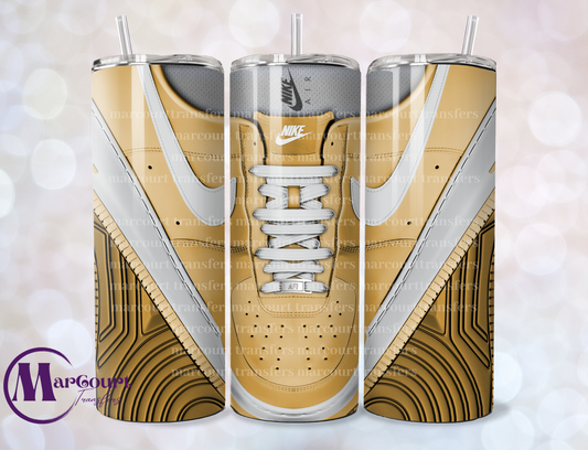 AIR FORCE 1-GOLD-SKINNY TUMBLER TRANSFER